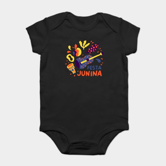 Festa Junina Brazil Baby Bodysuit by The WYLD Tribe